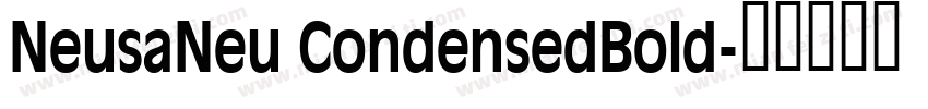 NeusaNeu CondensedBold字体转换